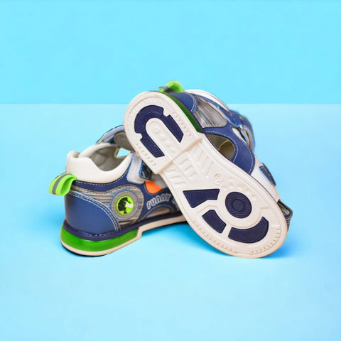 Sandale Copii Mickey Albastru Din Piele Eco Si Piele Naturala