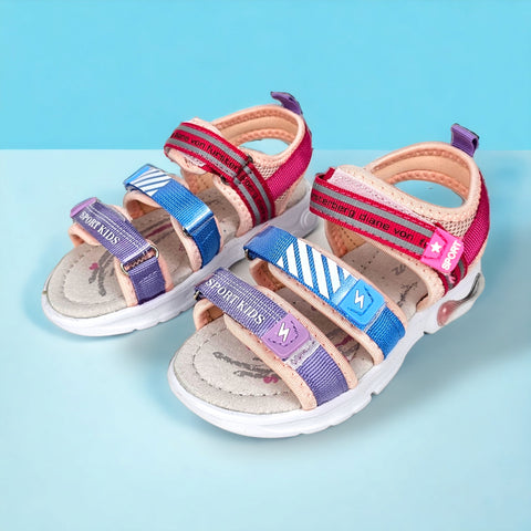 Sandale Copii Marvel Violet Roz Din Material Textil Si Piele Naturala